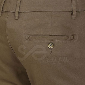 Pantalon en toile 100% coton léger pour homme, taille mi-haute, poches latérales, style hip-hop, confortable, décontracté, pour l'extérieur, design OEM - Product Image 4