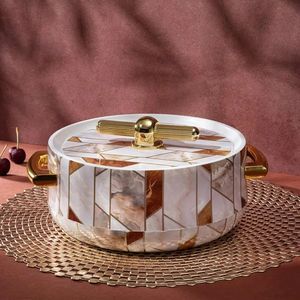 Casserole magnifiquement imprimée Isolation avancée SS Conception exclusive Chauffe-plats de forme ronde Aliments frais et chauds stockés en gros - Product Image 4