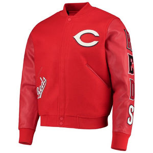 Veste Letterman universitaire unisexe avec logo personnalisé pour femmes, veste Letterman en laine lourde blanche d'hiver avec poche profonde pour hommes 2025 - Product Image 1