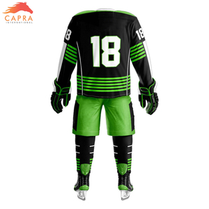 ชุดกีฬาพิมพ์ลายโลโก้ออกแบบได้ตามต้องการชุดเครื่องแบบฮ็อกกี้น้ำแข็งดีไซน์ใหม่สำหรับมืออาชีพ - Product Image 5