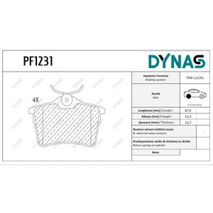 SET pastiglie freno anteriore per CITROEN BERLINGO B9 & PEUGEOT 308 II SW 268mm disco ad alte prestazioni - Product Image 1