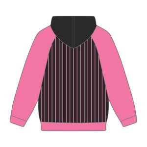Alias nero Body rosa Raglan Pullover felpa con cappuccio in misto cotone greco confraternita abbigliamento personalizzato Divine Nine HBCU Greek Life - Product Image 3