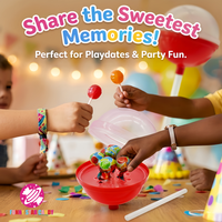 Conteneur de bonbons géants en gros, sucettes, bonbons durs, personnalisés OEM, en plastique, à assembler soi-même, cadeaux surprise pour fêtes d'enfants