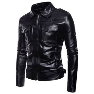 Blouson de moto en cuir véritable enduit pour homme et femme, nouvelle arrivée, avec col montant, motif brodé de lettres pour le sport - Product Image 4