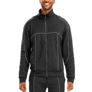 Chaquetas y pantalones de chándal con cremallera para hombre al por mayor, conjuntos informales para deportes al aire libre, ropa deportiva para correr, pantalones, chándal para hombre - Product Image 4