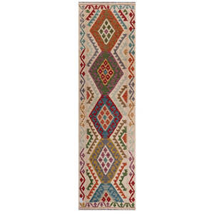 พรมกิลิมแบบมีสายรัด ไมมานา อัฟกานิสถาน ขนาด 297 x 83 ซม. - Product Image 1