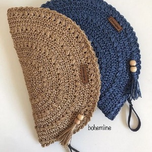 Sac hobo en toile crocheté à la main avec sequins, fermeture éclair et broderie, personnalisé en usine - Product Image 2