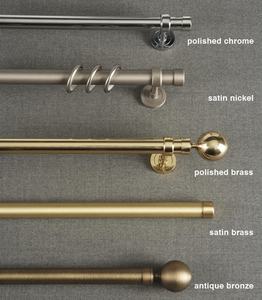 Supports de rideau en métal de base solide pour le support de tringle décorative dans les hôtels espaces formels ou les maisons patrimoniales - Product Image 5