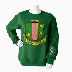 Nouveau style de sweat-shirt à col ras du cou tricoté avec logo brodé personnalisé 100% coton hauts pullover décontractés fraternité sororité imprimée - Product Image 4
