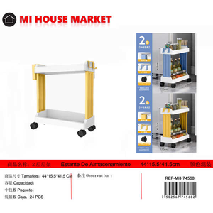 Carrello di stoccaggio con mensola soluzione organizzativa durevole e conveniente