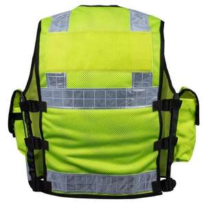 Security Latest Design Logo Custom Color Security High Visibility <b>Reflective</b> <b>Vest</b> Front Zipper Safety <b>Vests</b> Hi Viz Tactical - Product Image 2