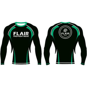 Personalizado Durable Nylon BJJ Rash Guard Larga Protección UV Anti-UV Compresión Camisa Transpirable y Cómodo - Product Image 2