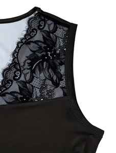 Blusa de manga de pétalo fruncido, blusa de arco con dobladillo de cuello redondo sólido elegante, ropa de mujer - Product Image 6