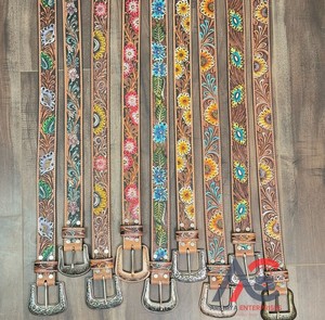 เข็มขัดหนังวัวแท้ปรับระดับได้เกรดสูงสำหรับผู้ชายและผู้หญิง - Product Image 1