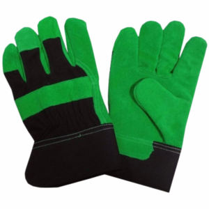 Guantes de trabajo de cuero dividido de piel de vaca de alta resistencia Forro de algodón Puño DE SEGURIDAD Resistencia al calor Certificado CE-Uso industrial Suave - Product Image 4
