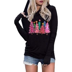 Sudadera Casual Holgada con Estampado 3D Navideño para Mujer, Estilo Europeo Americano, Cálida y Acogedora para Invierno, Tallas XS-5XL, Diseño Antibolitas - Product Image 5