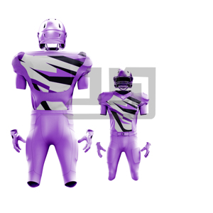 Premium American Football Uniform Jersey Pants 100% Polyester Anti-Bacterial Quick Dry Breathable Short Custom Team <b>Name</b> Adult - Product Image 3