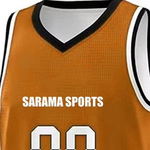 Uniforme de baloncesto para hombres bordado personalizado para jóvenes universitarios material de poliéster de talla grande sublimación impresa - Product Image 4