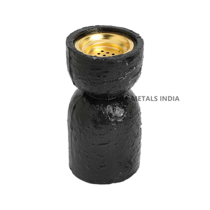 Modern Minimal Metal Bakhoor <b>Burner</b> Stainless Steel <b>Incense</b> <b>Holder</b> with Wooden Base Wholesale Exporter Manufacturer - Product Image 2