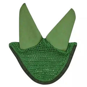 Fabriqué en usine, Oem Design, bonnet d'oreille en coton et polyester personnalisé de haute qualité, voile anti-mouches pour chevaux de mode équine avec marque privée - Product Image 4