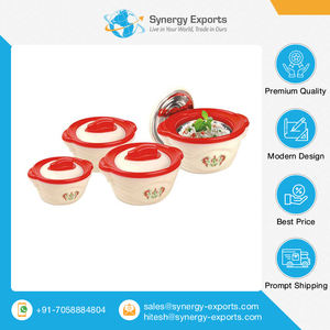 Cazuelas Aptas para Microondas de Diseño Único y Calidad Excepcional Hechas en India (Juego de 4) con Tapas para Uso en Cocinas Modernas - Product Image 2