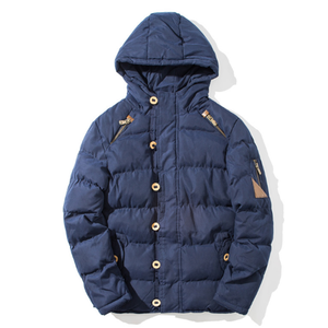 Veste en duvet pour hommes personnalisée en gros Manteaux d'hiver à bulles avec col montant pour hommes - Product Image 4