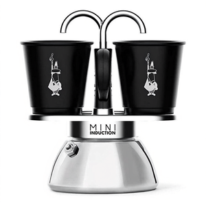 Cafetera de sifón de aluminio Mini Express Chrome and Black de 2 tazas, inducción 0007310 - Product Image 3