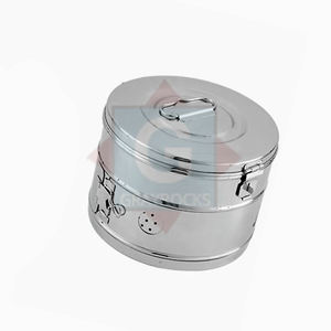 Tambour de stérilisation professionnel en acier inoxydable creux chirurgical - Product Image 3