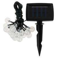 Guirlande lumineuse solaire LED 20 LED 5M pour jardin et balcon, protection IP44, DC 12V
