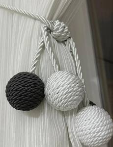 Sujetadores de Cortinas de Cuerda de Lujo con Borlas de Bola, Modernos y Decorativos - Product Image 3