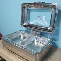 Pemanas Makanan Listrik Stainless Steel dengan Kapasitas 9.0L Warna Perak Mudah Dirakit