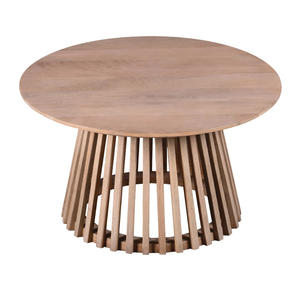 Table basse en bois massif de style circulaire meubles de salon de luxe meilleure maison ensemble de chambre à coucher utilisation de Table centrale de cuisine - Product Image 4