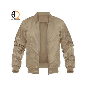 <b>Men's</b> <b>Lightweight</b> Canvas Winter Windproof Zip-up Bomber <b>Jacket</b> (<b>S</b>-3XL) - Product Image 5
