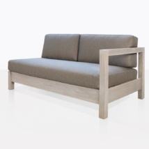 Sofá de Madera de Teca Sólida a Precio Económico, Acabado en Color Natural con Cojín Impermeable - Product Image 3