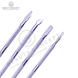 Poussoir à cuticules et outil de nettoyage des ongles en acier inoxydable Poussoir à cuticules à double extrémité pour le soin des ongles de précision Écologique - Product Image 5