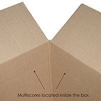 Standard Single Wall Rigid Cardboard <b>Boxes</b> Airplane Shape Recyclable 198x198x68mm - Product Image 6
