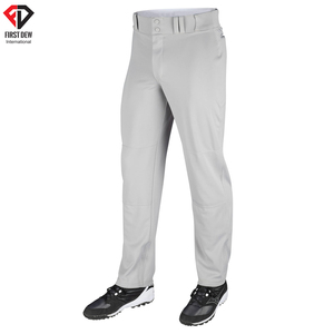 Vêtements d'équipe personnalisés pour hommes, vente en gros, couleur unie, sublimation imprimée, nouveau Design, pantalon de Baseball 100% Polyester pour hommes - Product Image 3