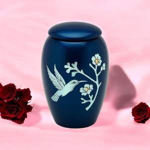 Urna de cremación de Metal hecha a mano moderna para adultos, último diseño, recuerdo, jarrón de estilo adulto para suministros funerarios - Product Image 3