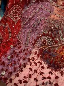 Best Price Luxury Handmade 100% Polyester Garments High Quality <b>Beaded</b> Fabric Zircon Woven Mesh <b>Direct</b> Export India Supplier - Product Image 4