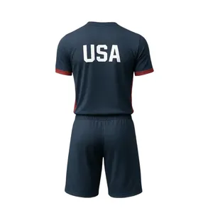 Ensemble de maillot et short de sport en bleu marine - Product Image 5