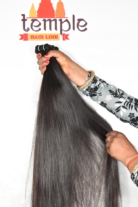 ผมต่อแบบไม่มีผมมนุษย์สำหรับต่อแนว100% ธรรมชาติอินเดีย - Product Image 4