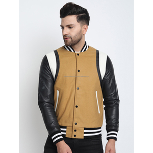 Custom Varsity Jacket Men Oversized Streetwear College Bomber Jacket Men Embroidery Letterman Jackets - Product Image 3