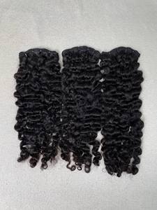 ช่อผมแท้จากพม่าสำหรับต่อผมมนุษย์แบบไม่ผ่านการทำ100% ผมคนหยิกเป็นลอน - Product Image 2