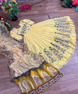 Costume indien Bollywood mode soie Salwar Kameez Pattachitra Chudidar robe Dupatta dames femmes fête porter mariage adultes filles - Product Image 5