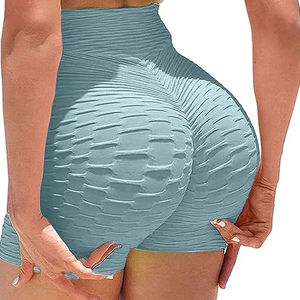 Pantalones cortos de Yoga de cintura alta de calidad superior 2025 con bolsillos Entrenamiento Gimnasio Correr Pantalones cortos deportivos de cintura media para fitness - Product Image 3