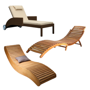 Meilleur produit Chaises longues en bois massif Lit de soleil en bois Chaise de loisirs de haute qualité pour l'extérieur et la piscine - Product Image 5