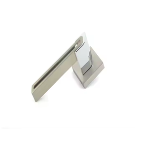 Heavy Duty Modern Square Lever Bathroom <b>Door</b> <b>Lock</b> Zinc Matt Square Lever Handle <b>for</b> <b>Bedroom</b> Living Room Hotel School Hospital - Product Image 1