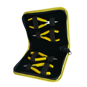 Meilleure pince à nez rond côté Premium pince coupante coupe fil 4 pièces grande qualité utiliser bijoux artisans pratique Pack d'essentiel - Product Image 1