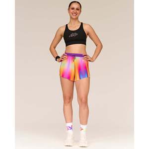 กางเกงวิ่งขาสั้นเอวสูงสำหรับผู้หญิง-Radiate Print Accelerate 3 - Product Image 3