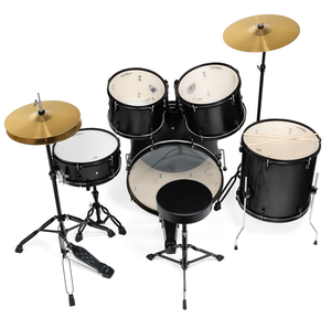 Juego de Batería Profesional Completo de 5 Piezas Listo para Usar con Parches Remo Originales - Product Image 1